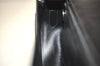 Authentic Christian Dior Shoulder Cross Body Bag Purse Leather Black CD 5588J