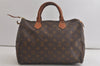 Authentic Louis Vuitton Monogram Speedy 30 Hand Boston Bag Old Model LV 5588K