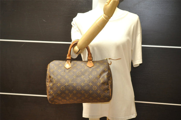 Authentic Louis Vuitton Monogram Speedy 30 Hand Boston Bag Old Model LV 5588K