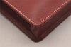 Authentic Christian Dior Vintage Hand Bag Pouch Purse Leather Red CD 5589J