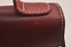 Authentic Christian Dior Vintage Hand Bag Pouch Purse Leather Red CD 5589J