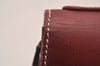 Authentic Christian Dior Vintage Hand Bag Pouch Purse Leather Red CD 5589J