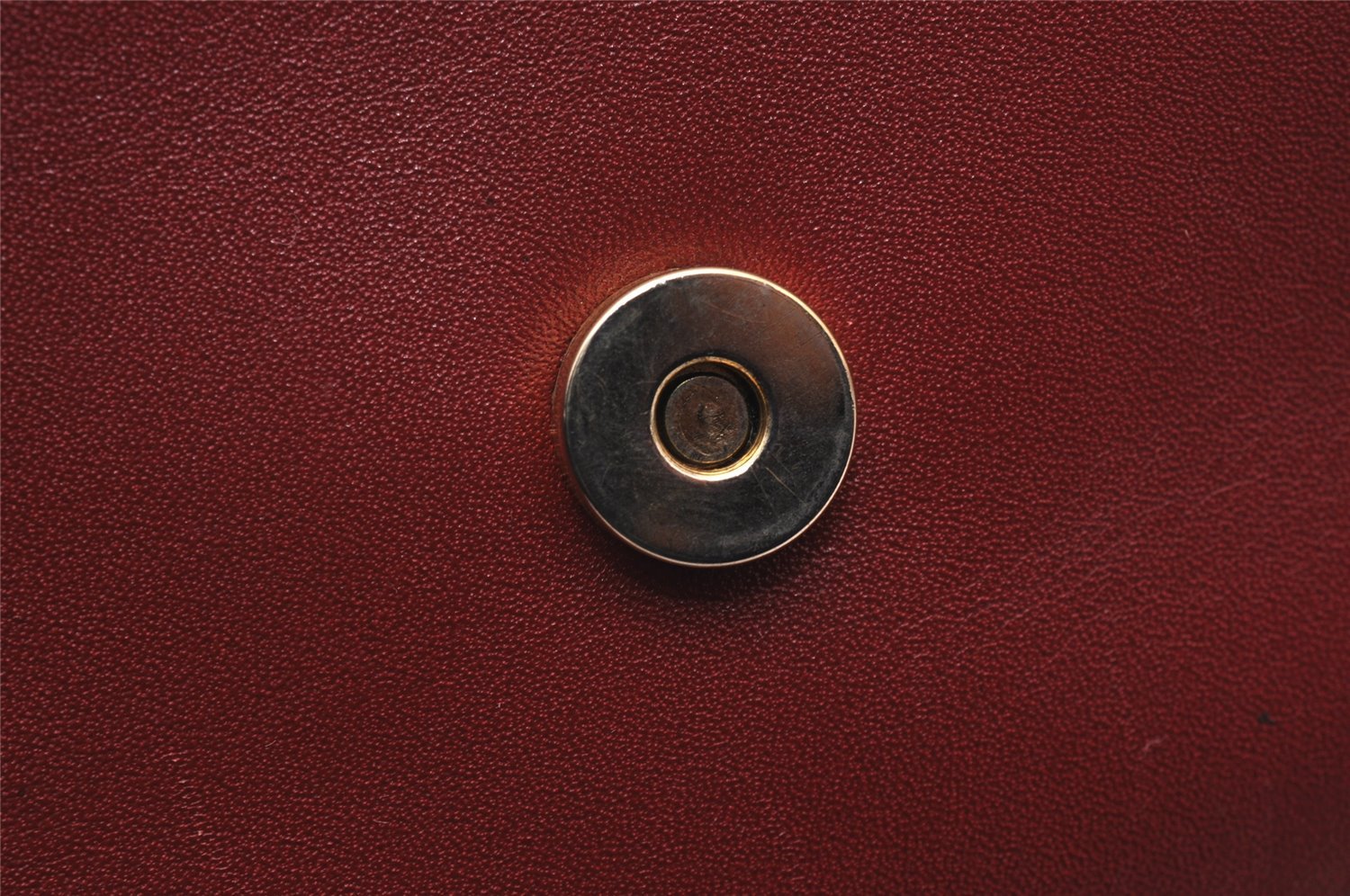 Authentic Christian Dior Vintage Hand Bag Pouch Purse Leather Red CD 5589J