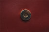 Authentic Christian Dior Vintage Hand Bag Pouch Purse Leather Red CD 5589J