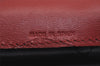 Authentic Christian Dior Vintage Hand Bag Pouch Purse Leather Red CD 5589J