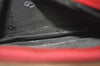 Authentic Christian Dior Vintage Hand Bag Pouch Purse Leather Red CD 5589J