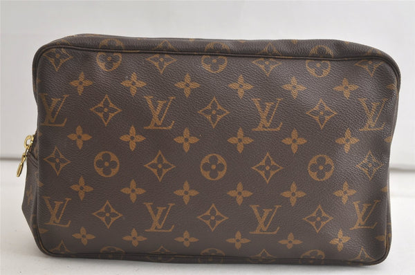 Auth Louis Vuitton Monogram Trousse Toilette 28 Clutch Bag M47522 Junk 5589K