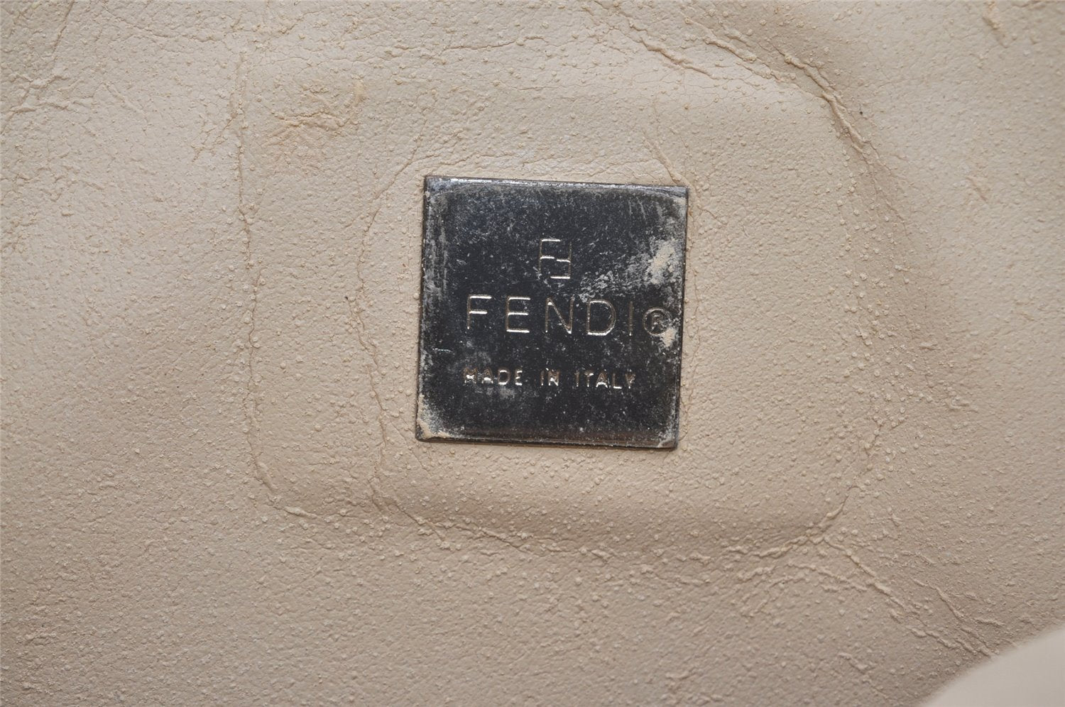 Authentic FENDI Vintage Zucca Pouch Purse Canvas Leather Brown Junk 5590I