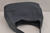 Authentic PRADA Vintage Leather Shoulder Tote Bag Navy Blue 5591J