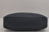 Authentic PRADA Vintage Leather Shoulder Tote Bag Navy Blue 5591J