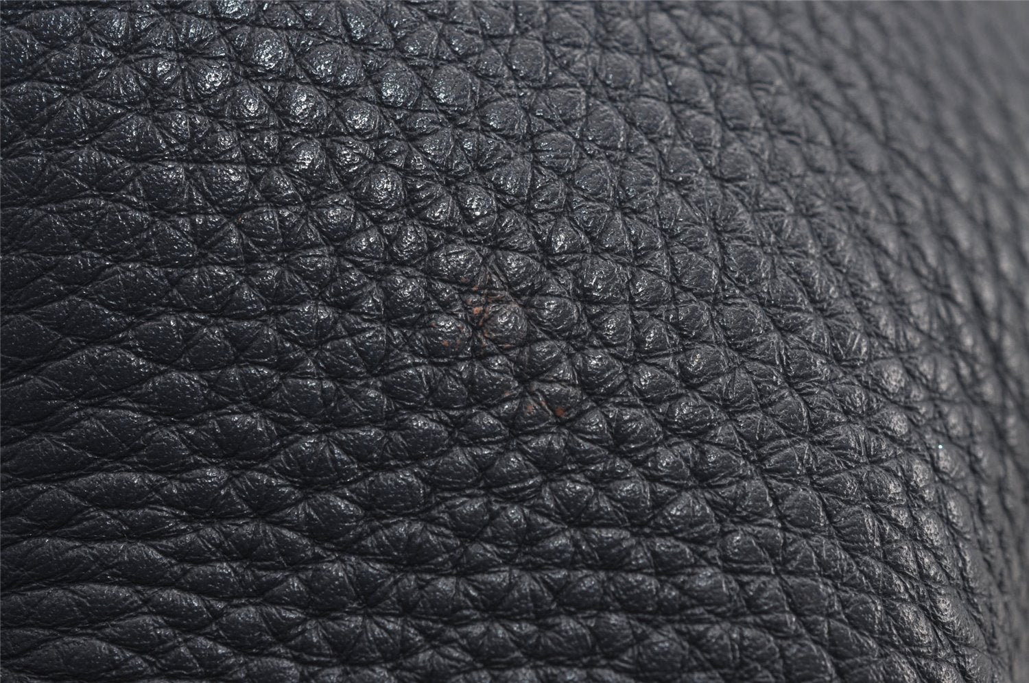 Authentic PRADA Vintage Leather Shoulder Tote Bag Navy Blue 5591J