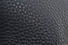 Authentic PRADA Vintage Leather Shoulder Tote Bag Navy Blue 5591J