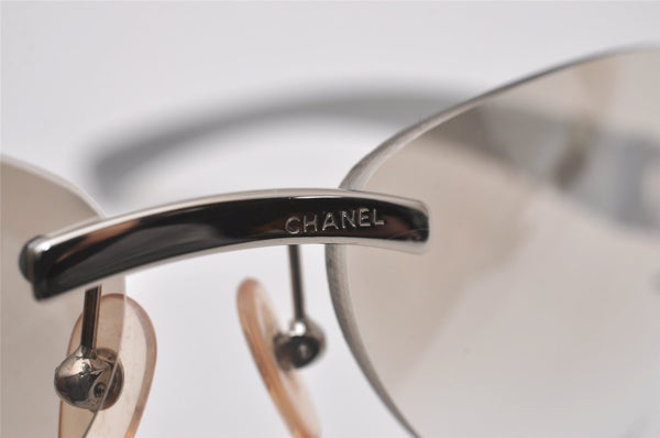 Authentic CHANEL Vintage Sunglasses CC Logo CoCo Plastic 4037 Silver Box 5592I