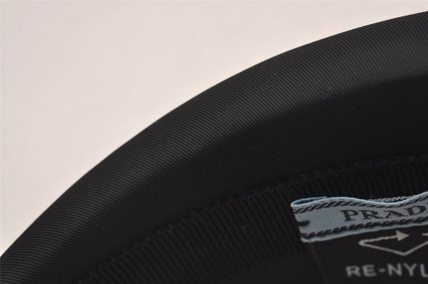 Authentic PRADA Nylon Tessuto Logo Head Band Black Box 5592J