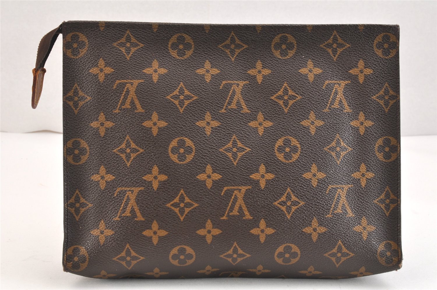 Auth Louis Vuitton Monogram Poche Toilette 26 Pouch Old Model LV Junk 5593K