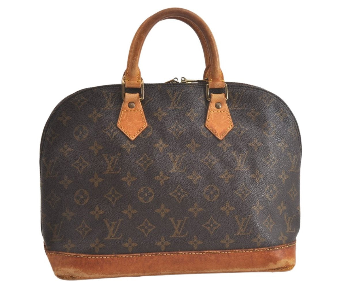 Authentic Louis Vuitton Monogram Alma Hand Bag Purse M51130 LV 5594K