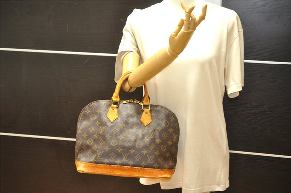 Authentic Louis Vuitton Monogram Alma Hand Bag Purse M51130 LV 5594K