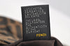 Authentic FENDI Zucca Chef Bag Shoulder Bag Canvas Leather Brown Junk 5595I
