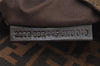 Authentic FENDI Zucca Chef Bag Shoulder Bag Canvas Leather Brown Junk 5595I
