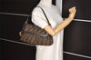 Authentic FENDI Zucca Chef Bag Shoulder Bag Canvas Leather Brown Junk 5595I