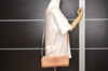 Authentic TORY BURCH Kipp Shoulder Cross Body Bag Purse Leather Beige 5595J