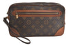 Authentic Louis Vuitton Monogram Marly Dragonne GM M51825 Clutch Bag Junk 5595K