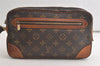 Authentic Louis Vuitton Monogram Marly Dragonne GM M51825 Clutch Bag Junk 5595K