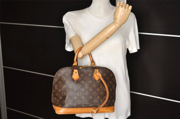 Authentic Louis Vuitton Monogram Alma Hand Bag Purse M51130 LV Junk 5596K