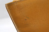 Authentic Burberrys Vintage Leather Shoulder Tote Bag Yellow 5598I