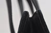 Authentic FENDI Vintage 2Way Shoulder Hand Bag Purse Velour Leather Black 5604I