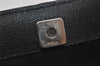 Authentic FENDI Vintage 2Way Shoulder Hand Bag Purse Velour Leather Black 5604I