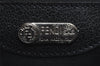 Authentic FENDI Vintage 2Way Shoulder Hand Bag Purse Velour Leather Black 5604I