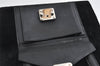 Authentic FENDI Vintage 2Way Shoulder Hand Bag Purse Velour Leather Black 5604I