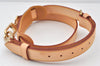 Authentic Louis Vuitton Leather Shoulder Strap Beige 40-46.5" LV 5605K