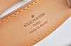 Authentic Louis Vuitton Leather Shoulder Strap Beige 40-46.5" LV 5605K