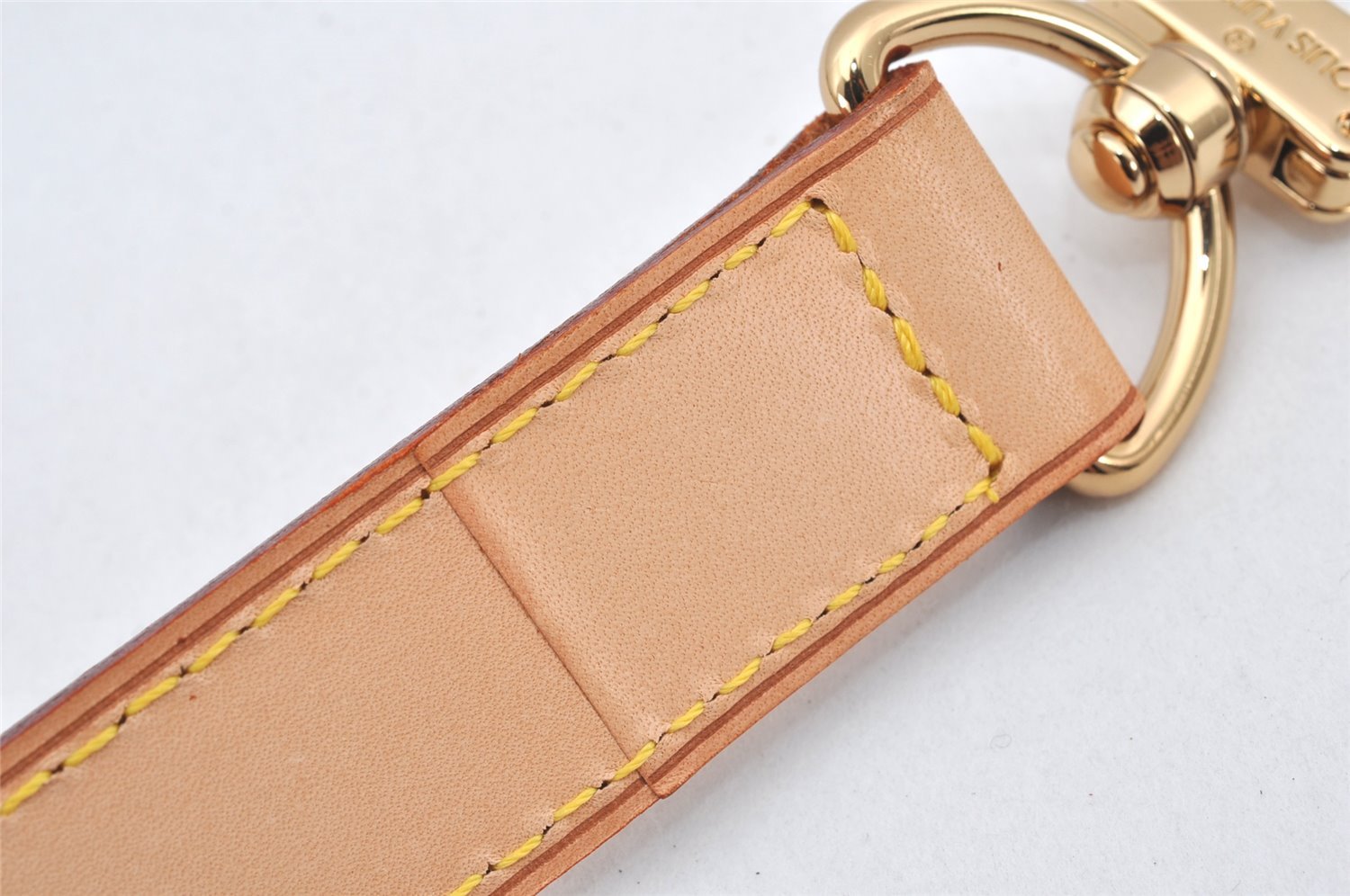 Authentic Louis Vuitton Leather Shoulder Strap Beige 40-46.5