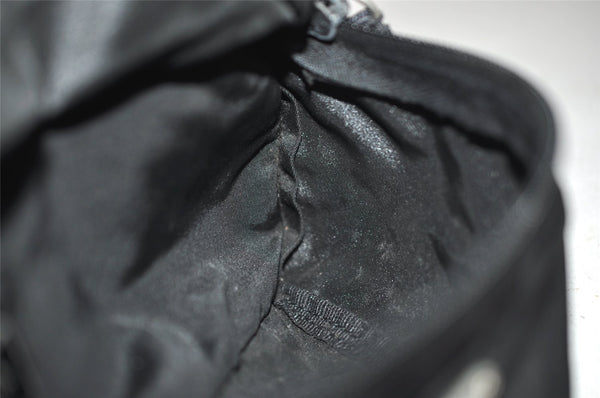 Authentic PRADA Vintage Nylon Tessuto Waist Body Bag Purse Black 5606I