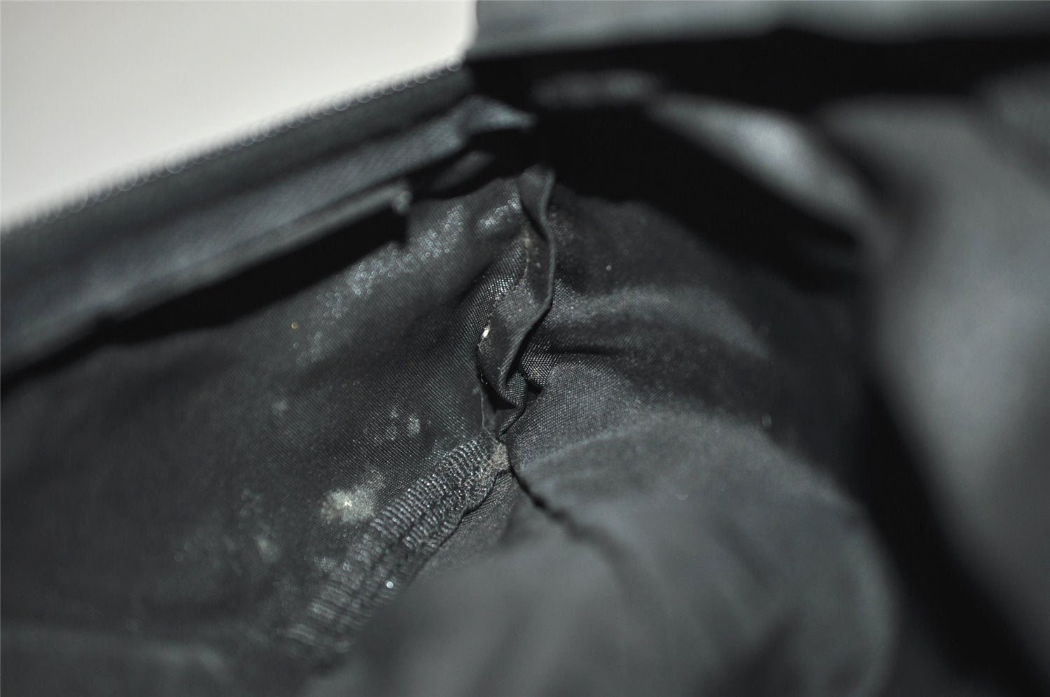 Authentic PRADA Vintage Nylon Tessuto Waist Body Bag Purse Black 5606I