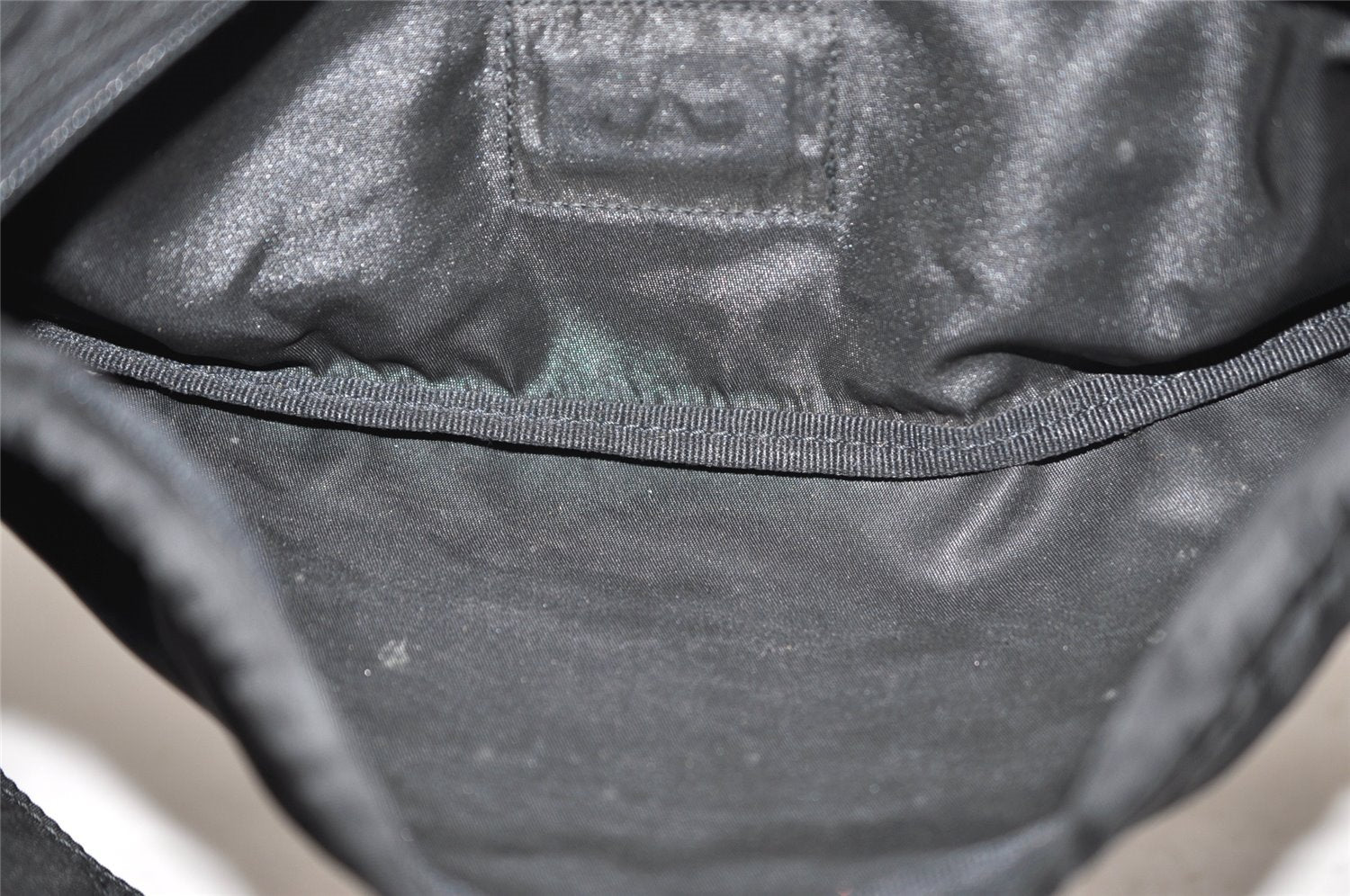 Authentic PRADA Vintage Nylon Tessuto Waist Body Bag Purse Black 5606I