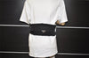 Authentic PRADA Vintage Nylon Tessuto Waist Body Bag Purse Black 5606I