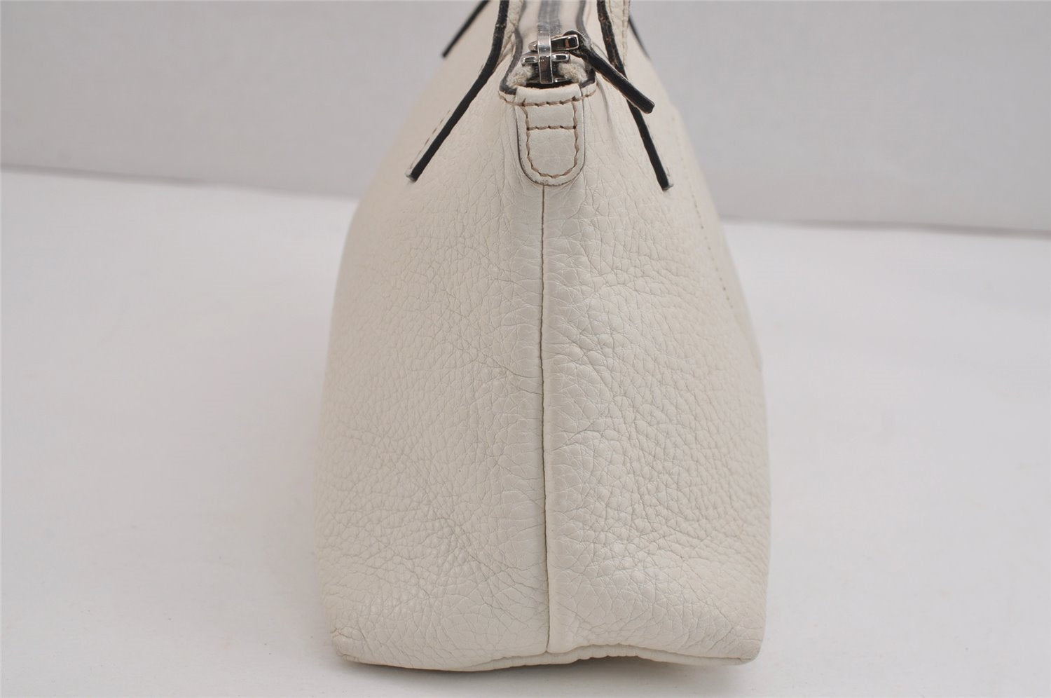 Authentic GUCCI Children's SOHO Leather Tote Hand Bag Purse 340618 White 5606J