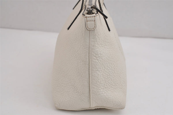 Authentic GUCCI Children's SOHO Leather Tote Hand Bag Purse 340618 White 5606J