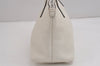 Authentic GUCCI Children's SOHO Leather Tote Hand Bag Purse 340618 White 5606J