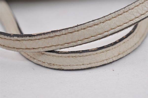 Authentic GUCCI Children's SOHO Leather Tote Hand Bag Purse 340618 White 5606J