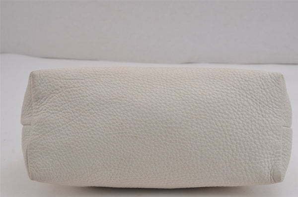 Authentic GUCCI Children's SOHO Leather Tote Hand Bag Purse 340618 White 5606J