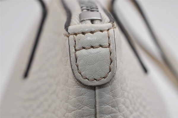 Authentic GUCCI Children's SOHO Leather Tote Hand Bag Purse 340618 White 5606J