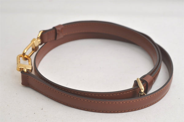 Authentic Louis Vuitton Leather Shoulder Strap Brown 40.6-47.4" LV 5606K