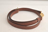 Authentic Louis Vuitton Leather Shoulder Strap Brown 40.6-47.4" LV 5606K