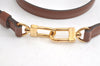 Authentic Louis Vuitton Leather Shoulder Strap Brown 40.6-47.4" LV 5606K