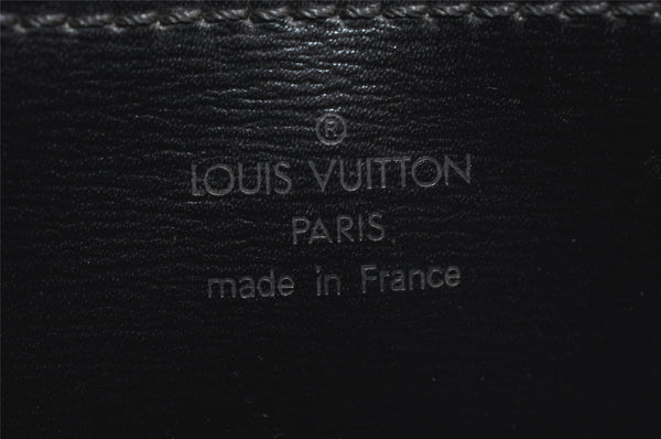 Authentic Louis Vuitton Epi Pochette Enveloppe Document Case M52582 Black 5608K